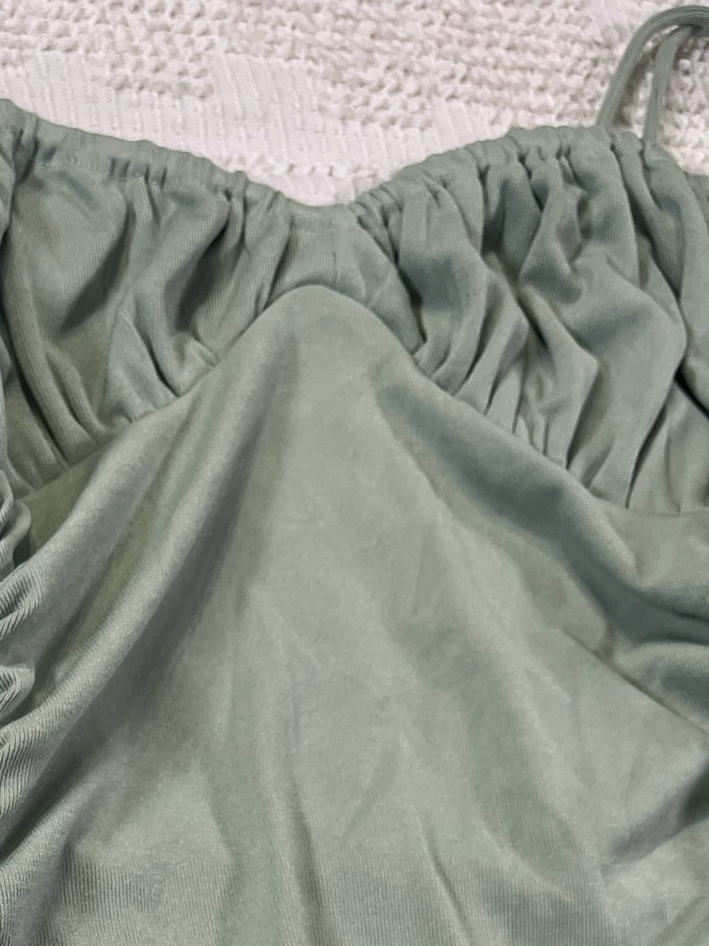 Princess Polly Light Sage Ruched Strap Dress - Picture 3 of 5